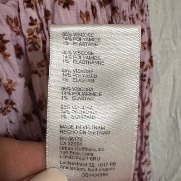 Urban Outfitters Allie Juliet Puff Sleeve Sz‎ SP Peasant Blouse Cottagecore Boho - Picture 5 of 13